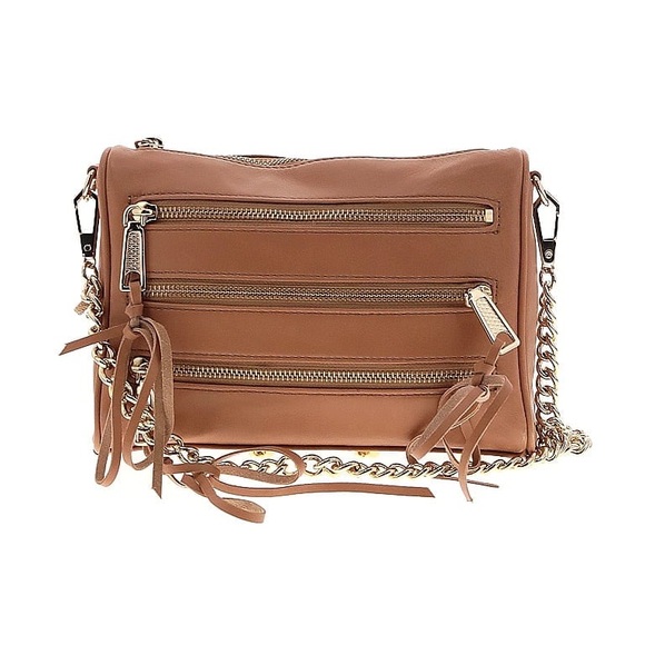 Rebecca Minkoff Pebbled Leather 5-zip crossbody bag BRAND NEW IN SEALED PKG - Picture 8 of 11